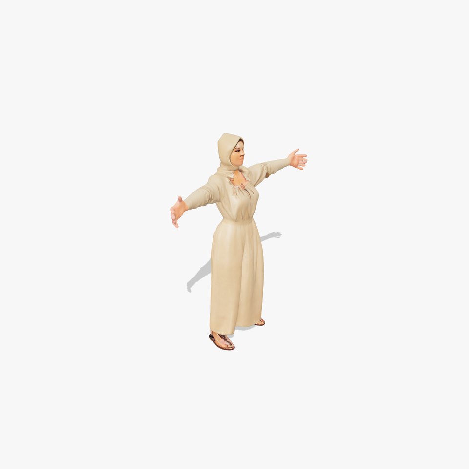 Model Pack  Traditional Dress with Headscarf