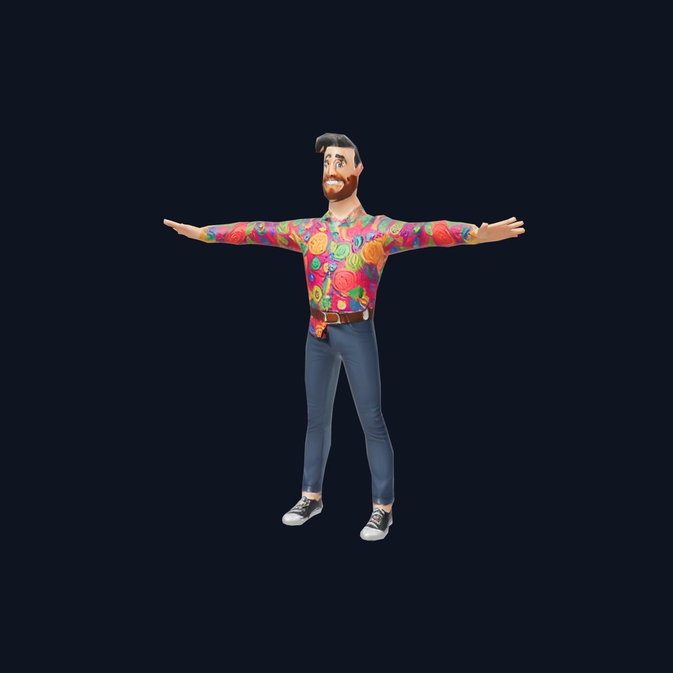 Colorful Shirt Character Model Pack