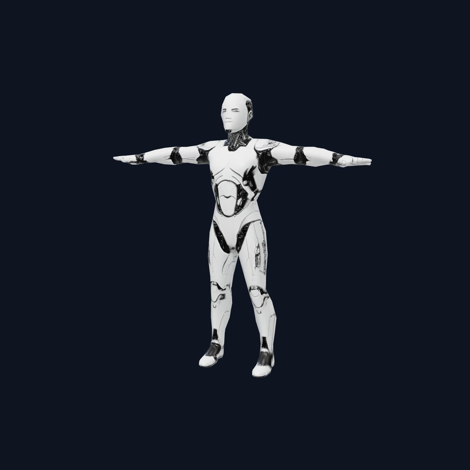 Futuristic Humanoid Robot Model Pack