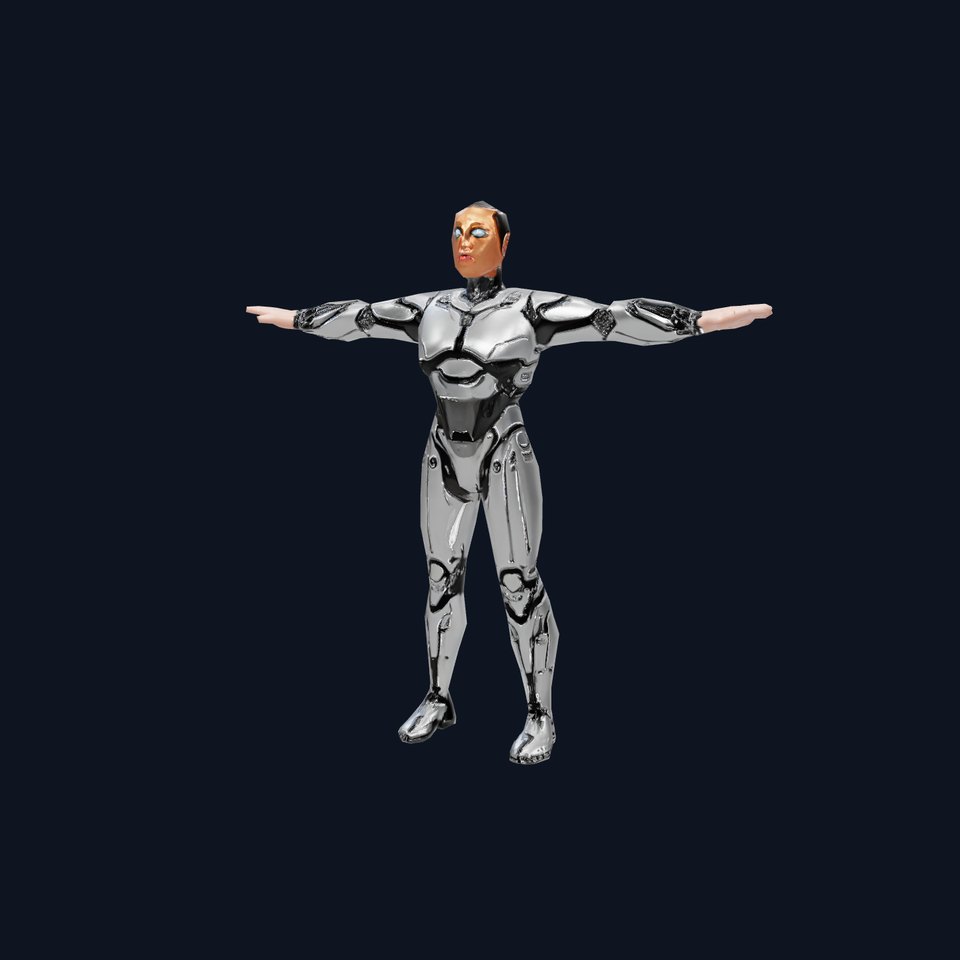 Futuristic Humanoid Robot Model Pack