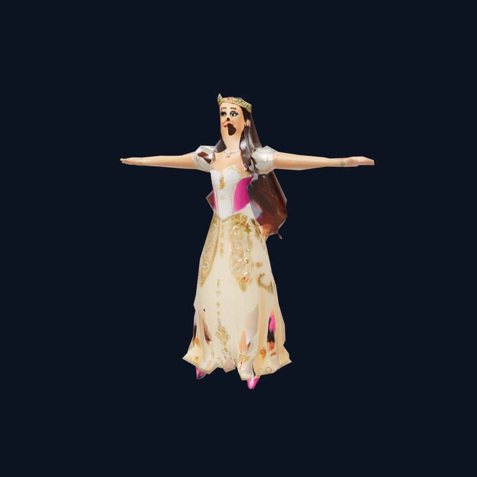 Elegant Princess Character Model Pack