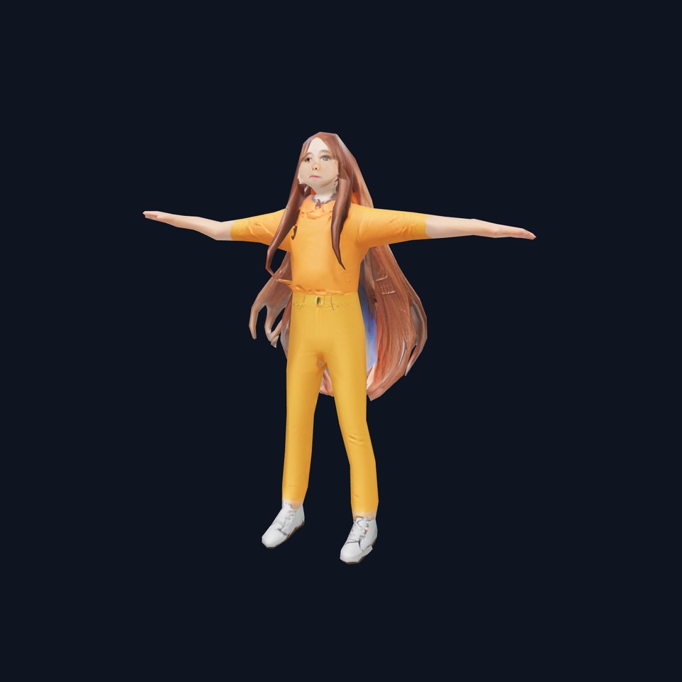 Casual Fashion Girl Character Model Pack