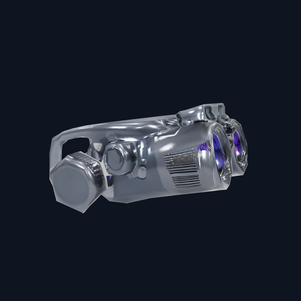 Tactical Binoculars Model Pack with Detailed Optics