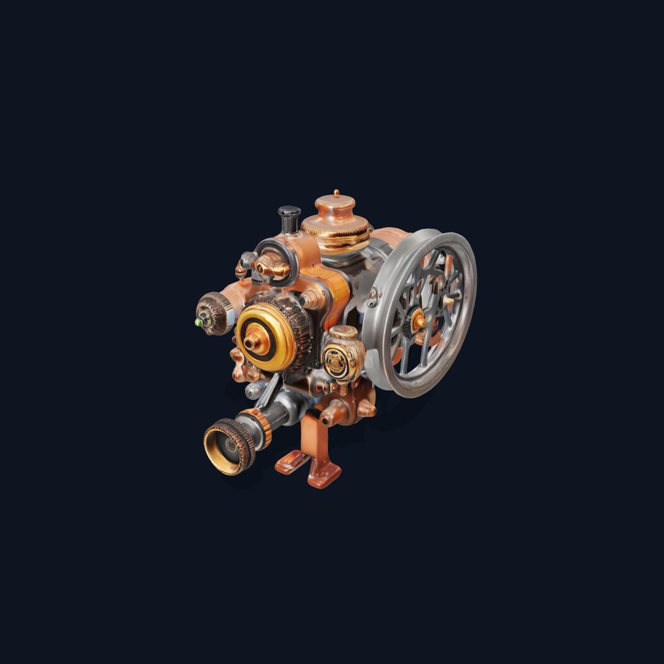 Steampunk Engine Decor Model Pack