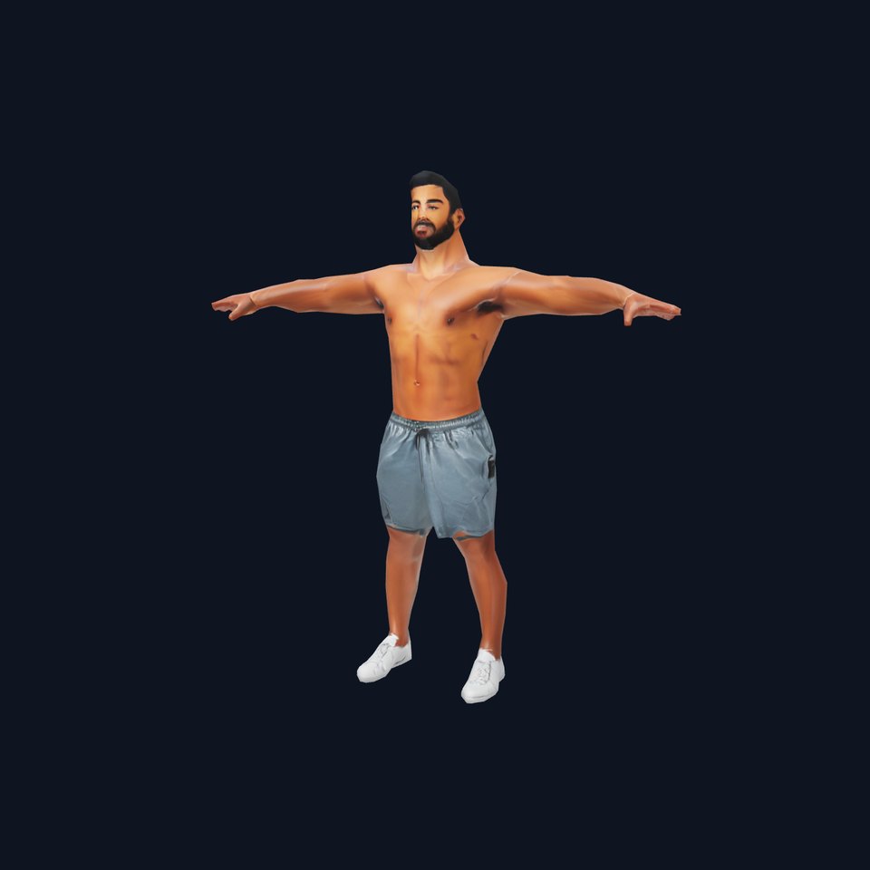 Athletic Male Character Model Pack  Realistic Anatomy