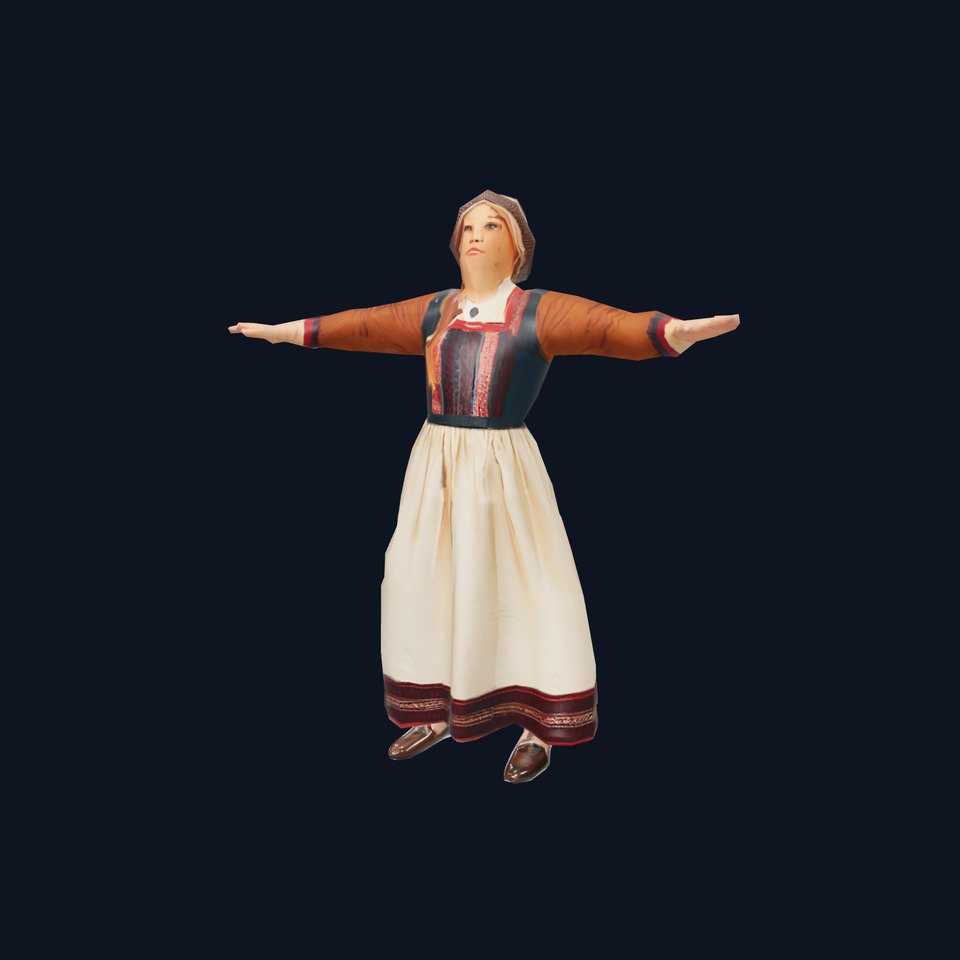 Traditional Scandinavian Attire Character Model Pack