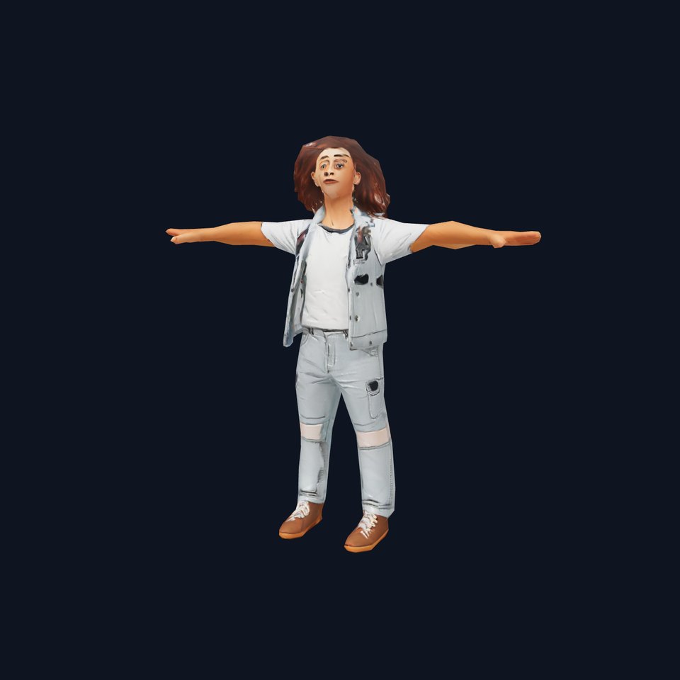 Realistic Teen Character Model Pack with Casual Outfit