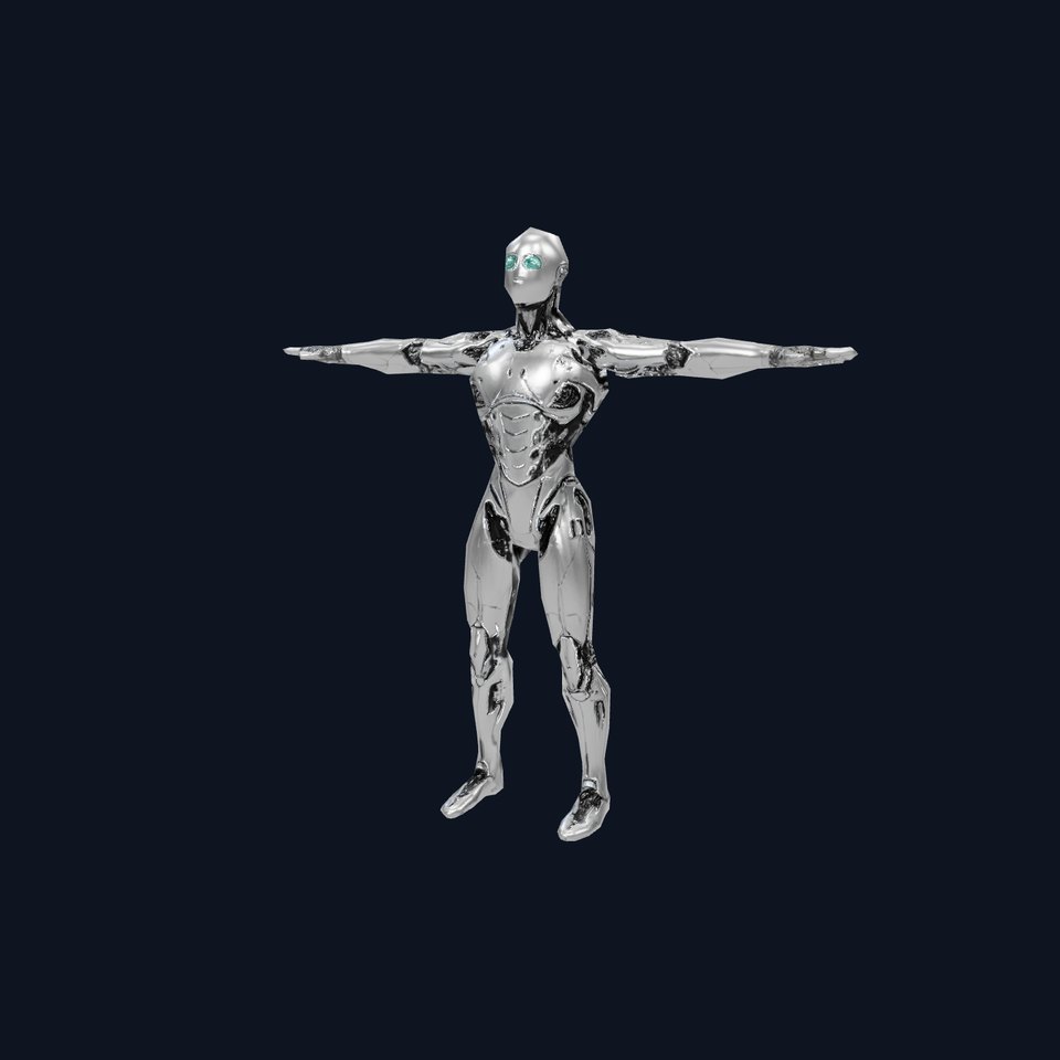 Futuristic Humanoid Robot Model Pack