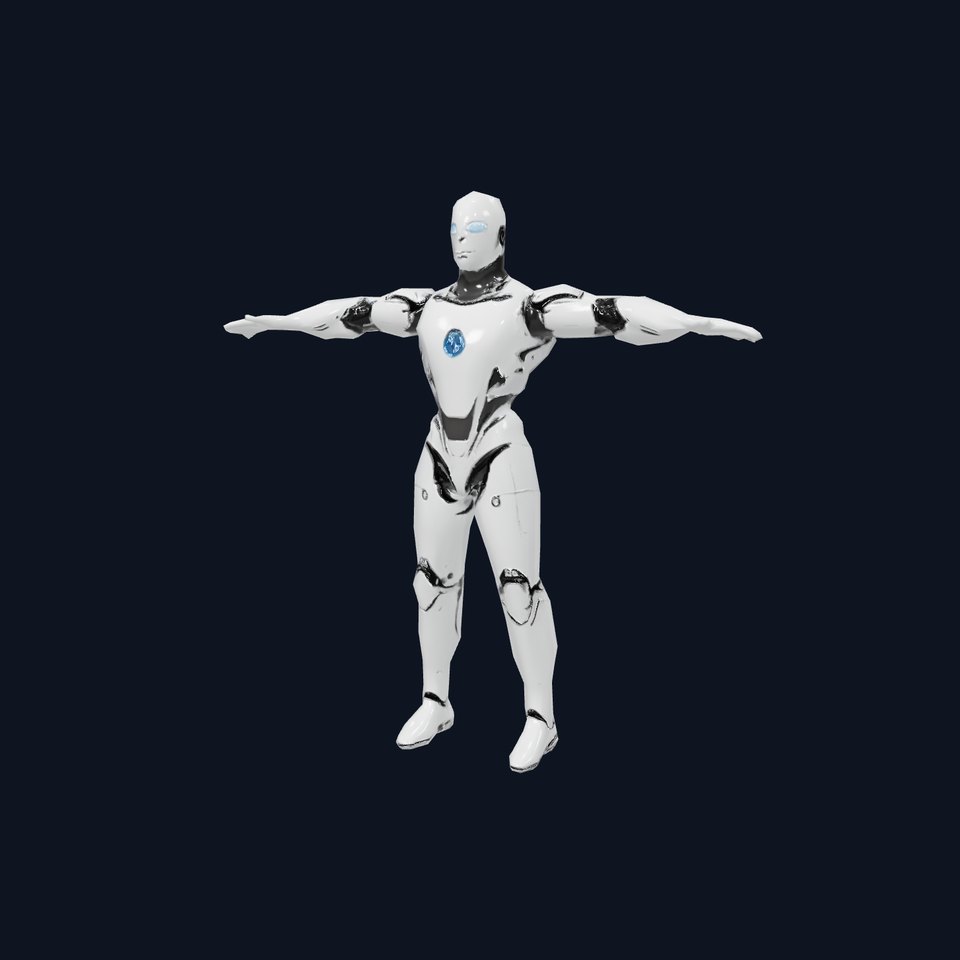 Futuristic Humanoid Robot Model Pack