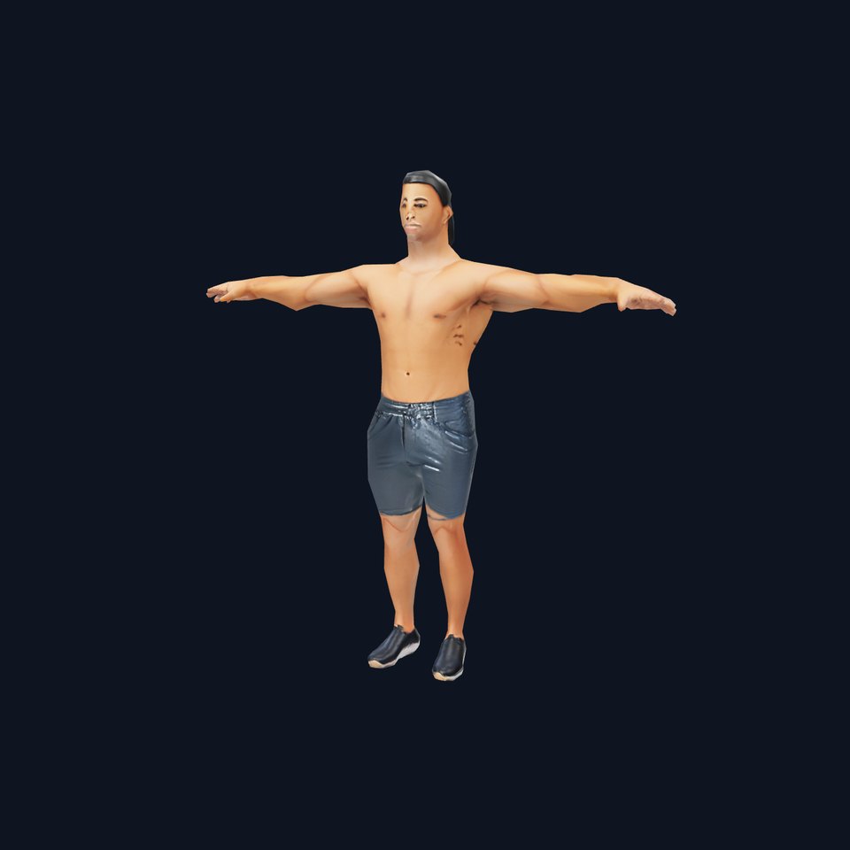 Athletic Male Figure in Shorts Model Pack