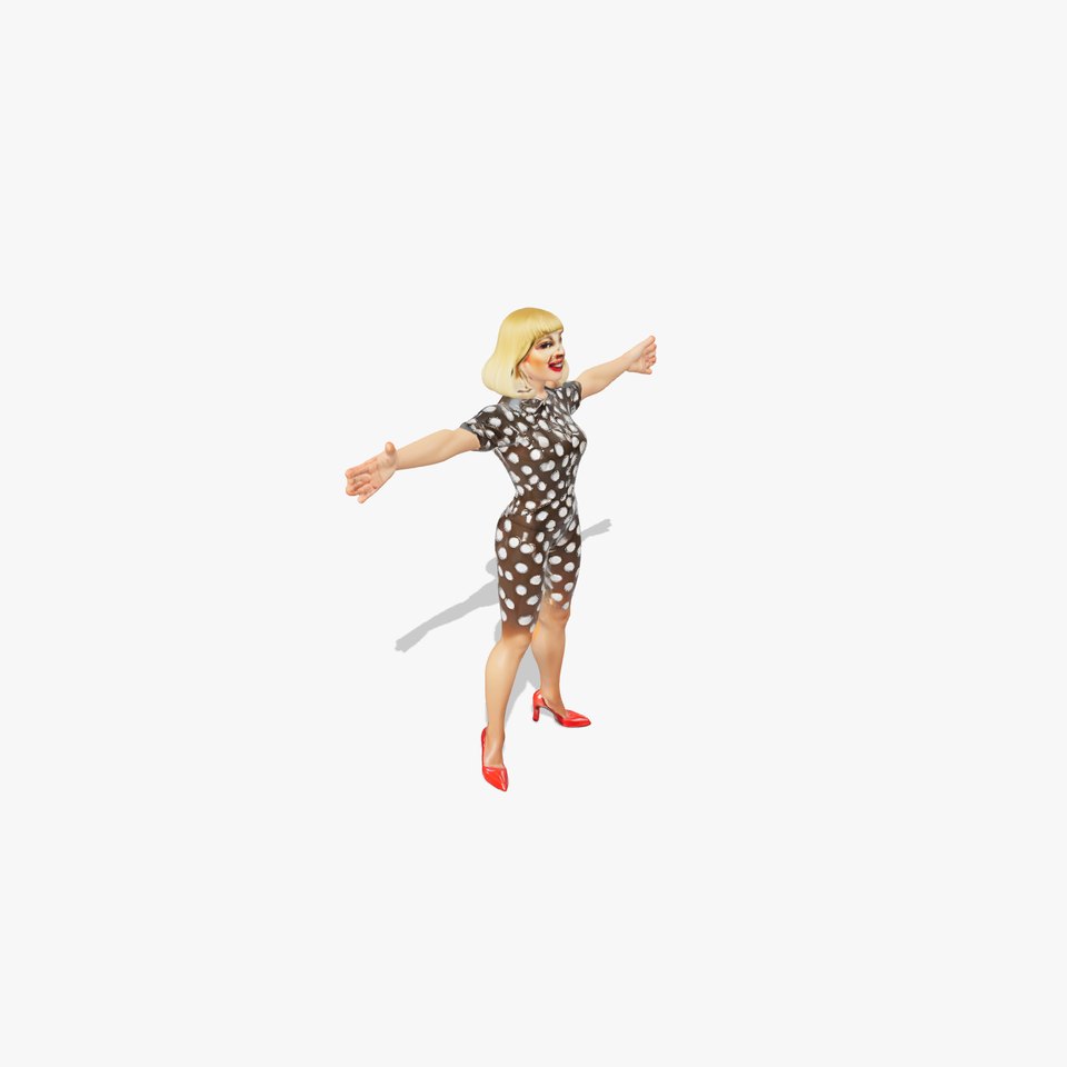 Polka Dot Character Model Pack with Expressive Features