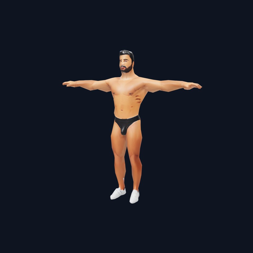 Realistic Male Bodybuilder Model Pack