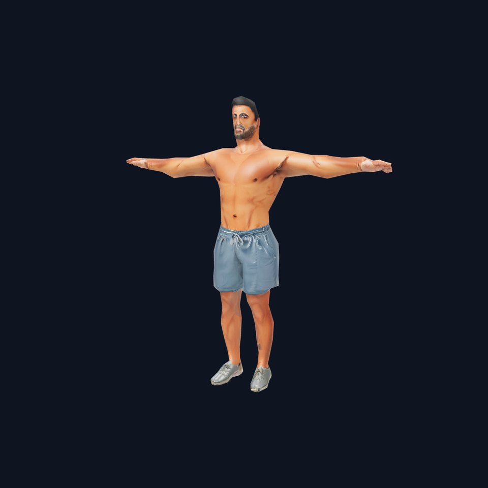 Athletic Male Figure Model Pack with Detailed Anatomy