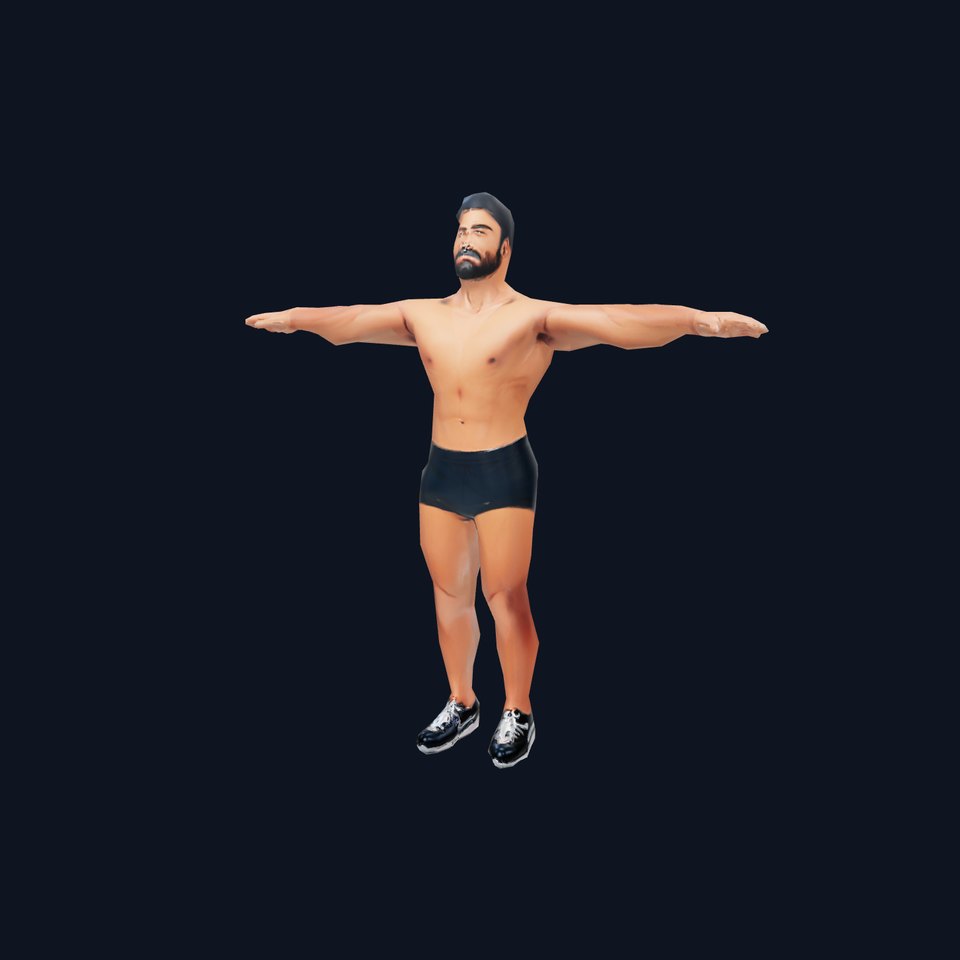 Muscular Athletic Man Model Pack