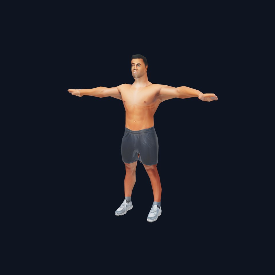 Athletic Male Figure Model Pack with Detailed Anatomy