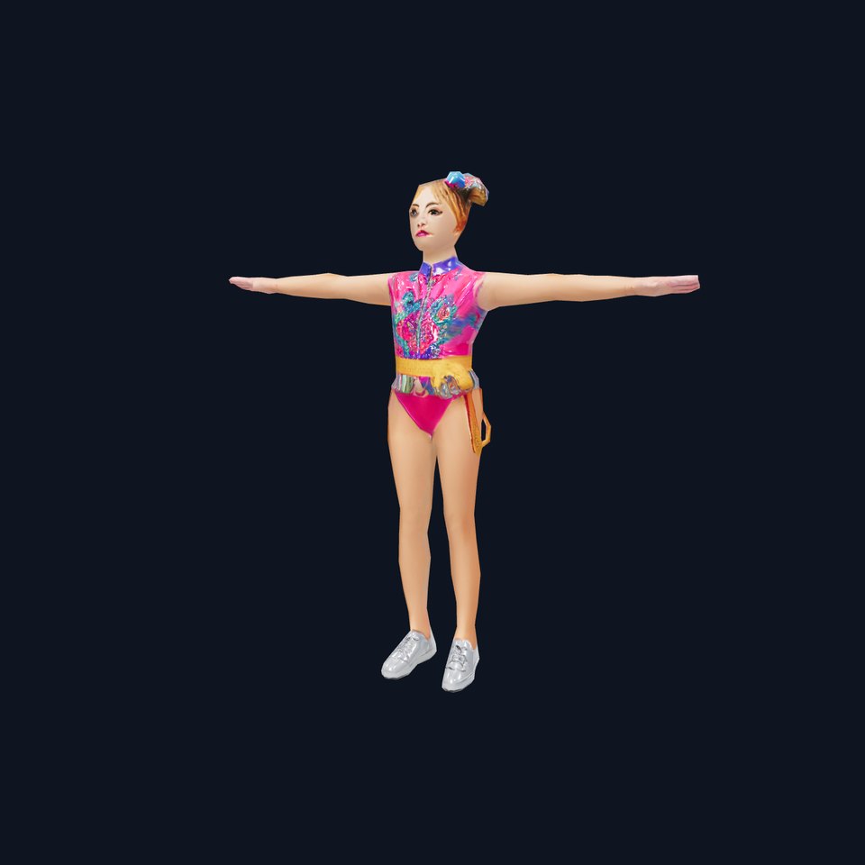 Colorful Circus Performer Outfit Model Pack