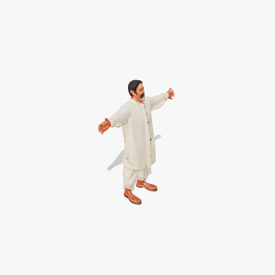 Casual Clothing Model Pack with Buttoned Shirt and Sandals