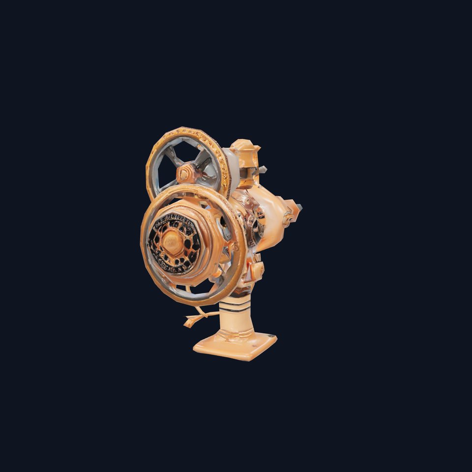 Steampunk Gear Mechanism Model Pack