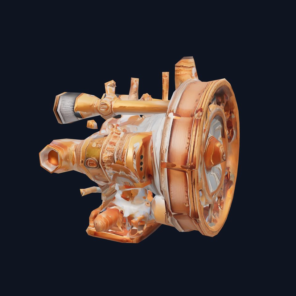 Steampunk Engine Model Pack with Intricate Detailing