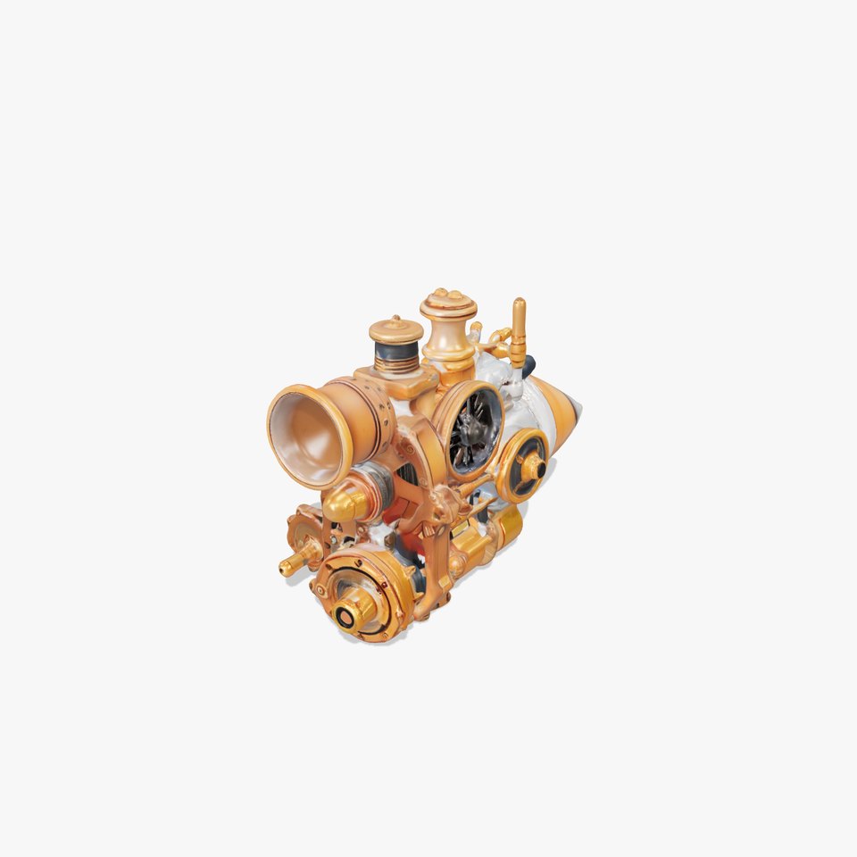 Steampunk Engine Model Pack for Fantasy Environments