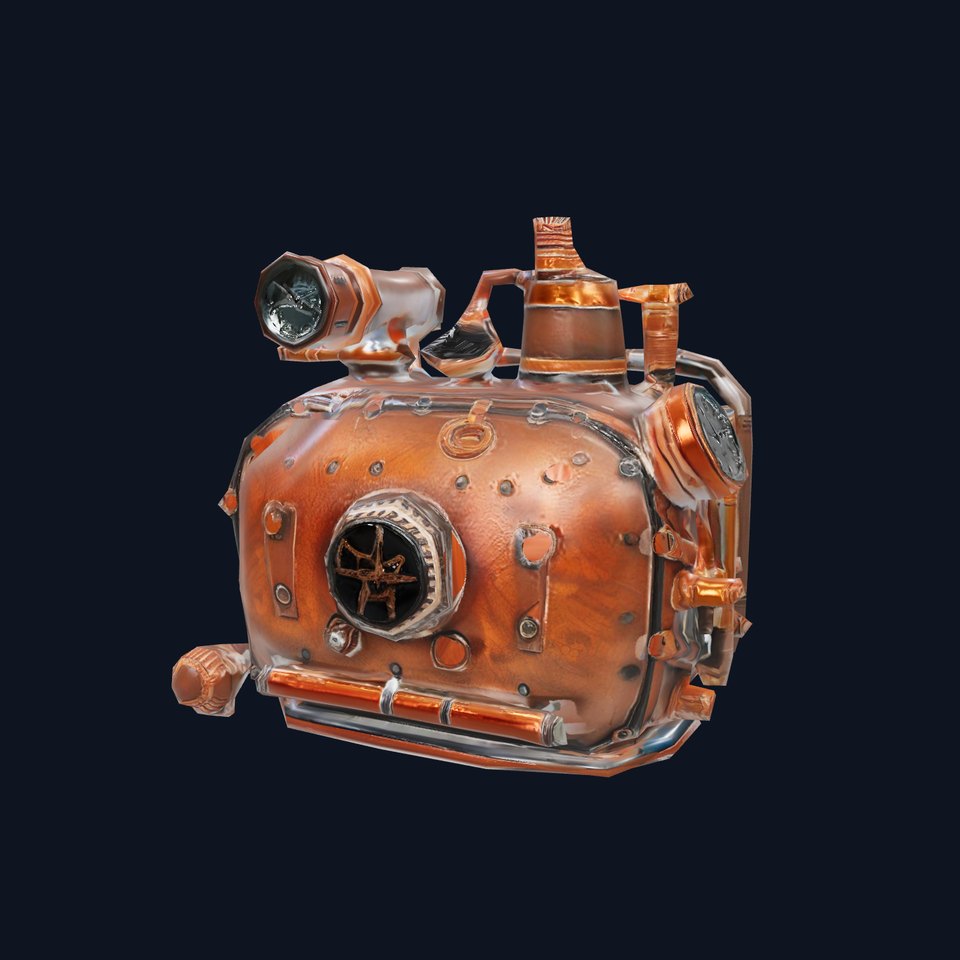 Steampunk Boiler Model Pack with Intricate Details