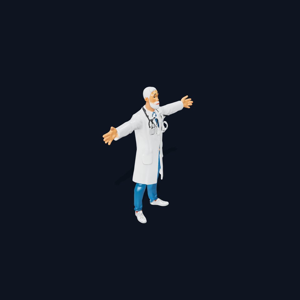 Professional Doctor Character Model Pack