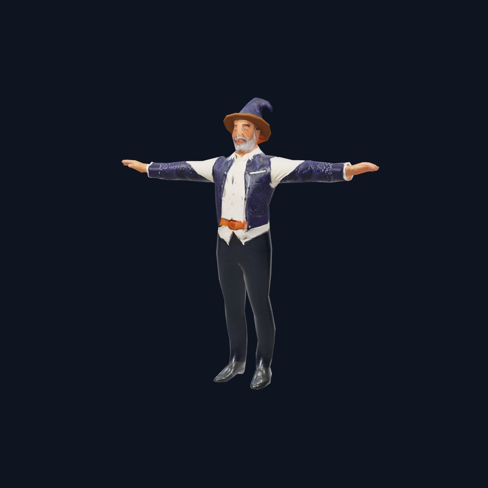 Wizard Character Model Pack  Fantasy Outfit