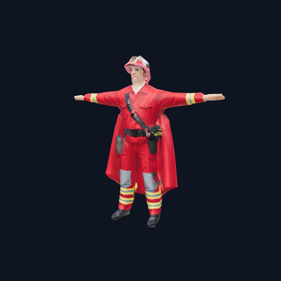 Firefighter Character Model Pack with Detailed Gear