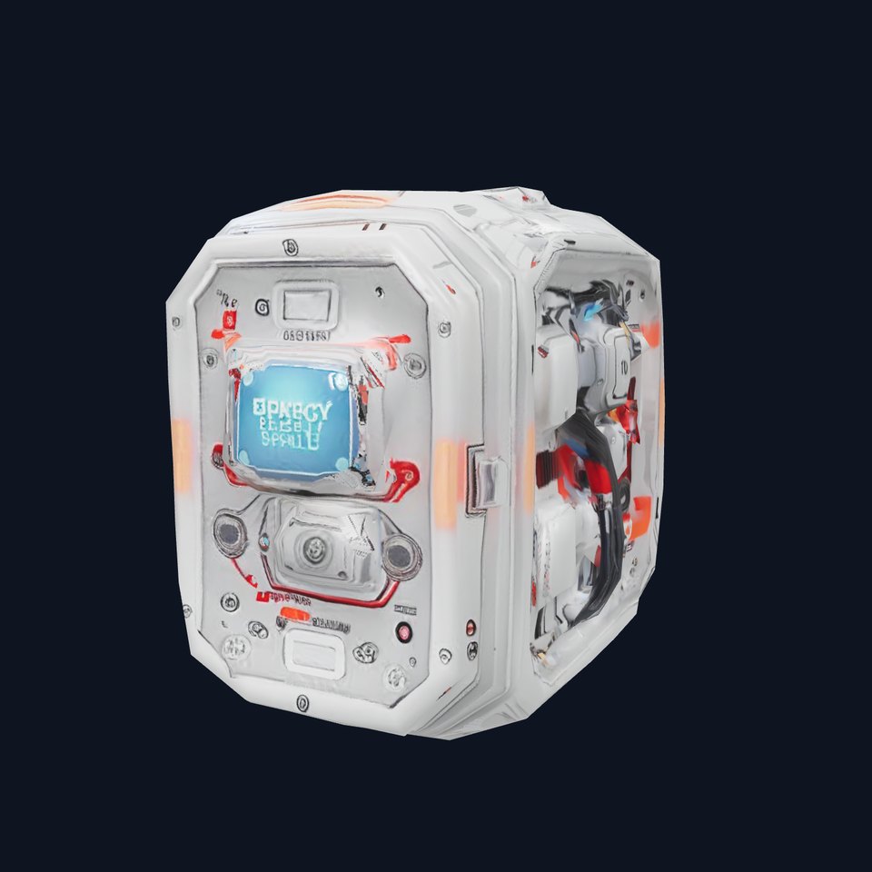 Futuristic Energy Capsule model pack with intricate details