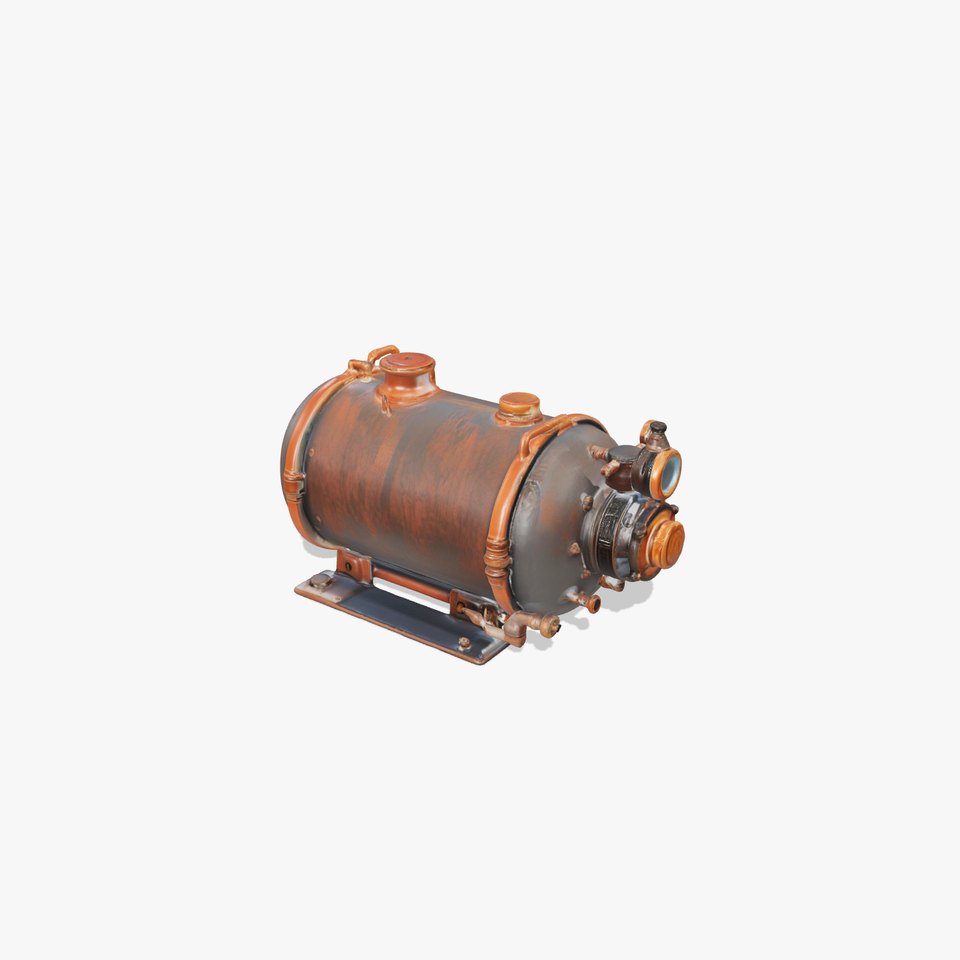 Steampunk Boiler Clock Model Pack