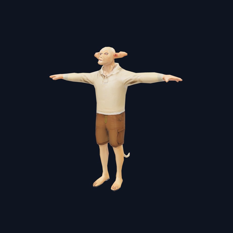 Humanoid Creature Model Pack with Casual Clothing