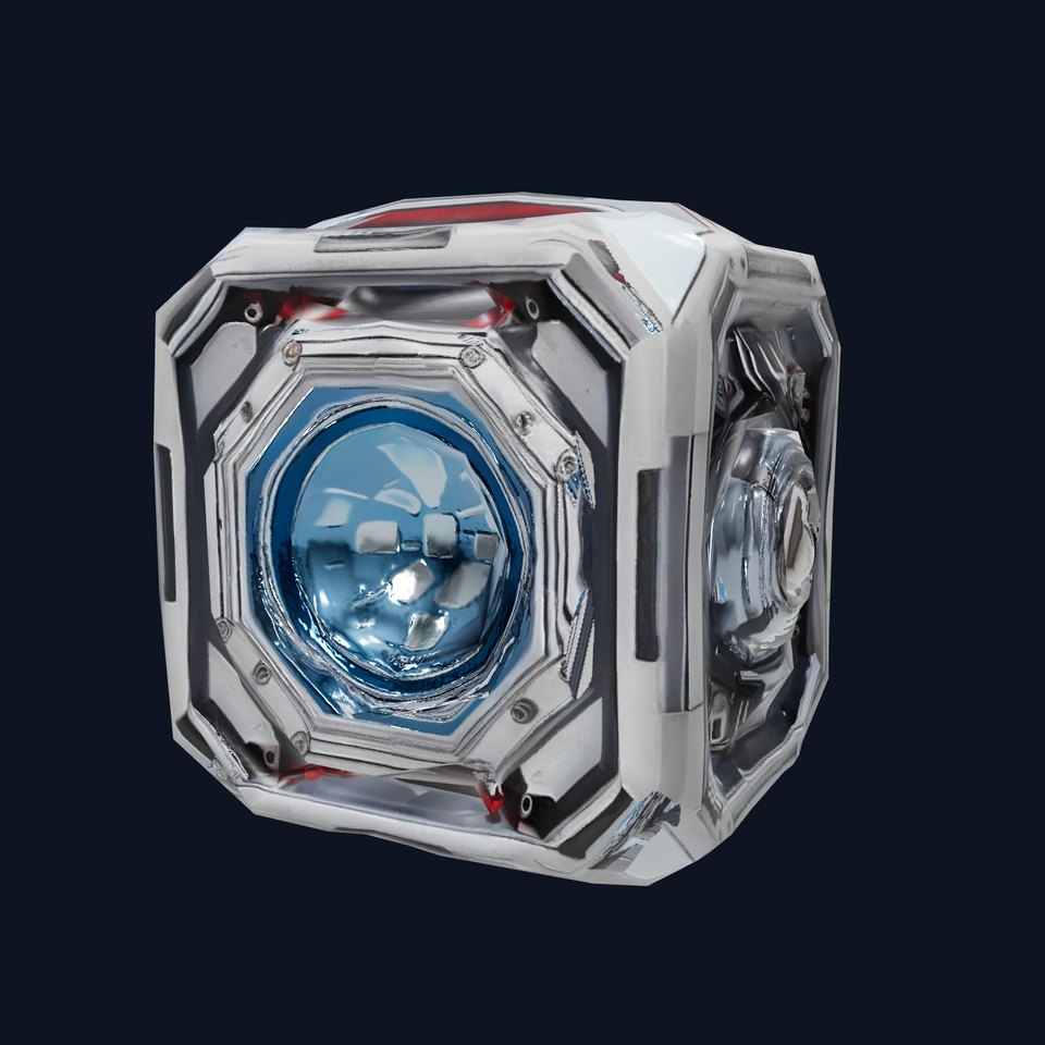 Futuristic SciFi Energy Cube model pack