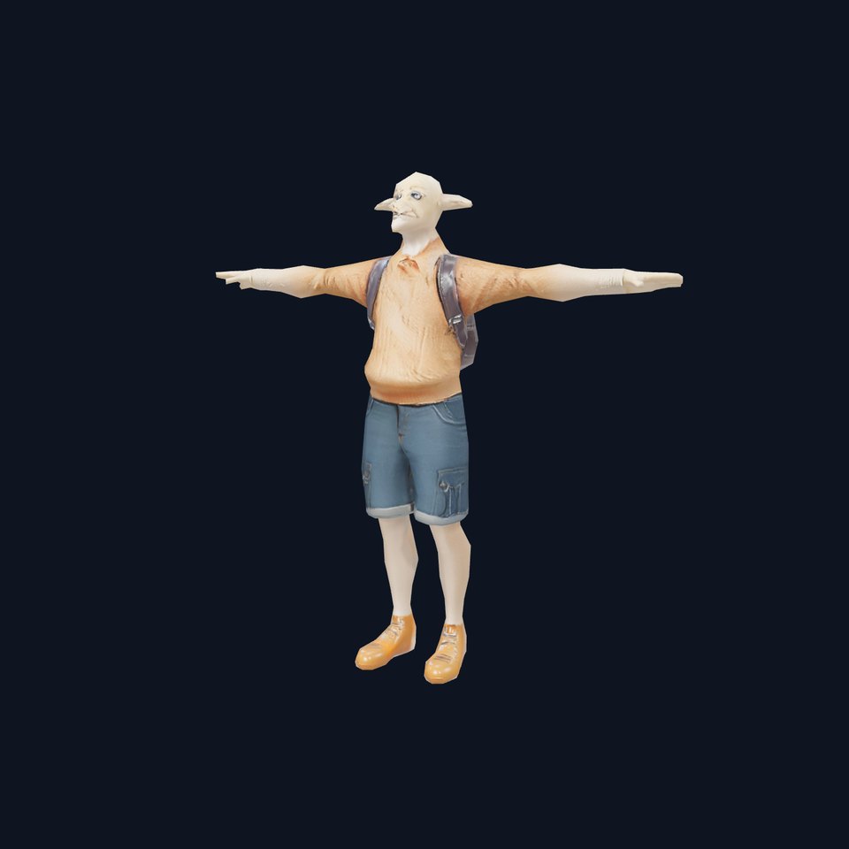 Elf Character Casual Outfit Model Pack