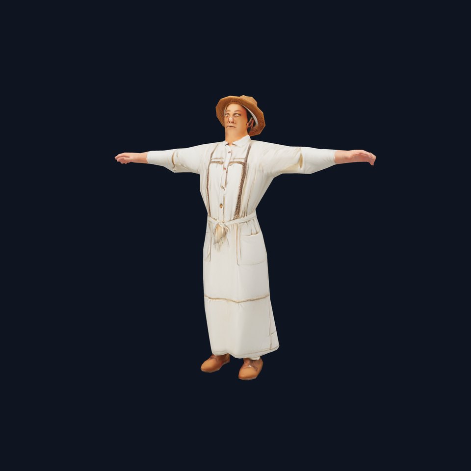 Vintage Farmworker Outfit Model Pack