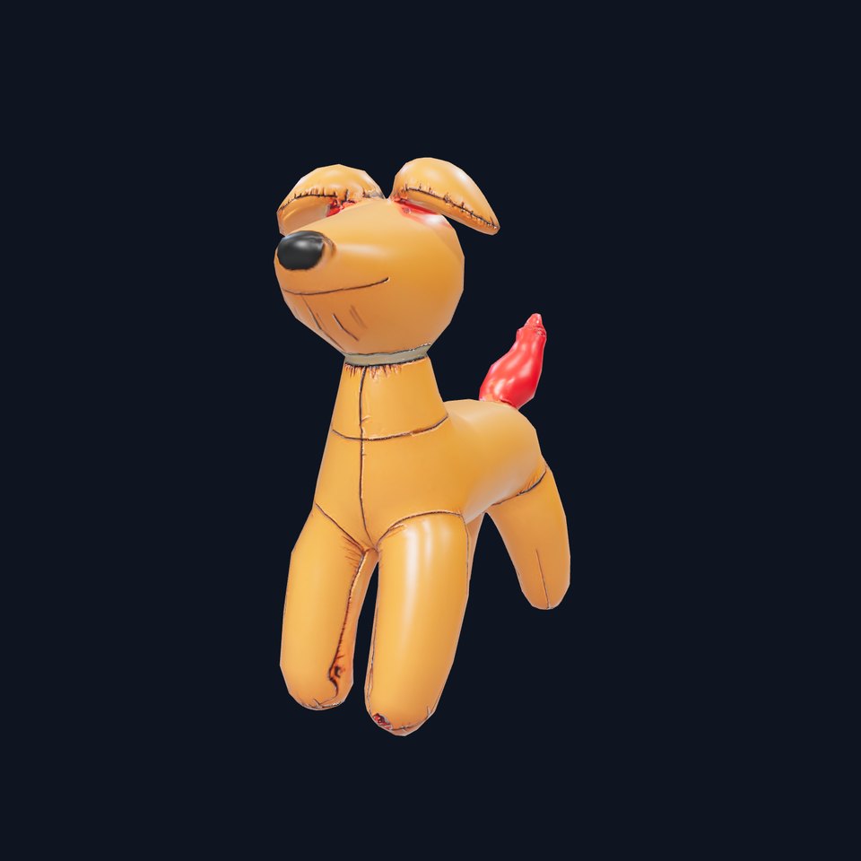 Inflatable Balloon Dog Model Pack for Animation and Games