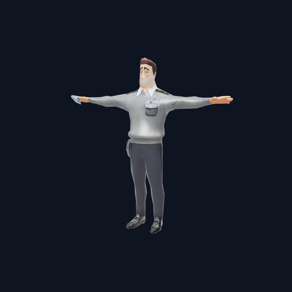 Police Officer Character Model Pack with Uniform and Accessories