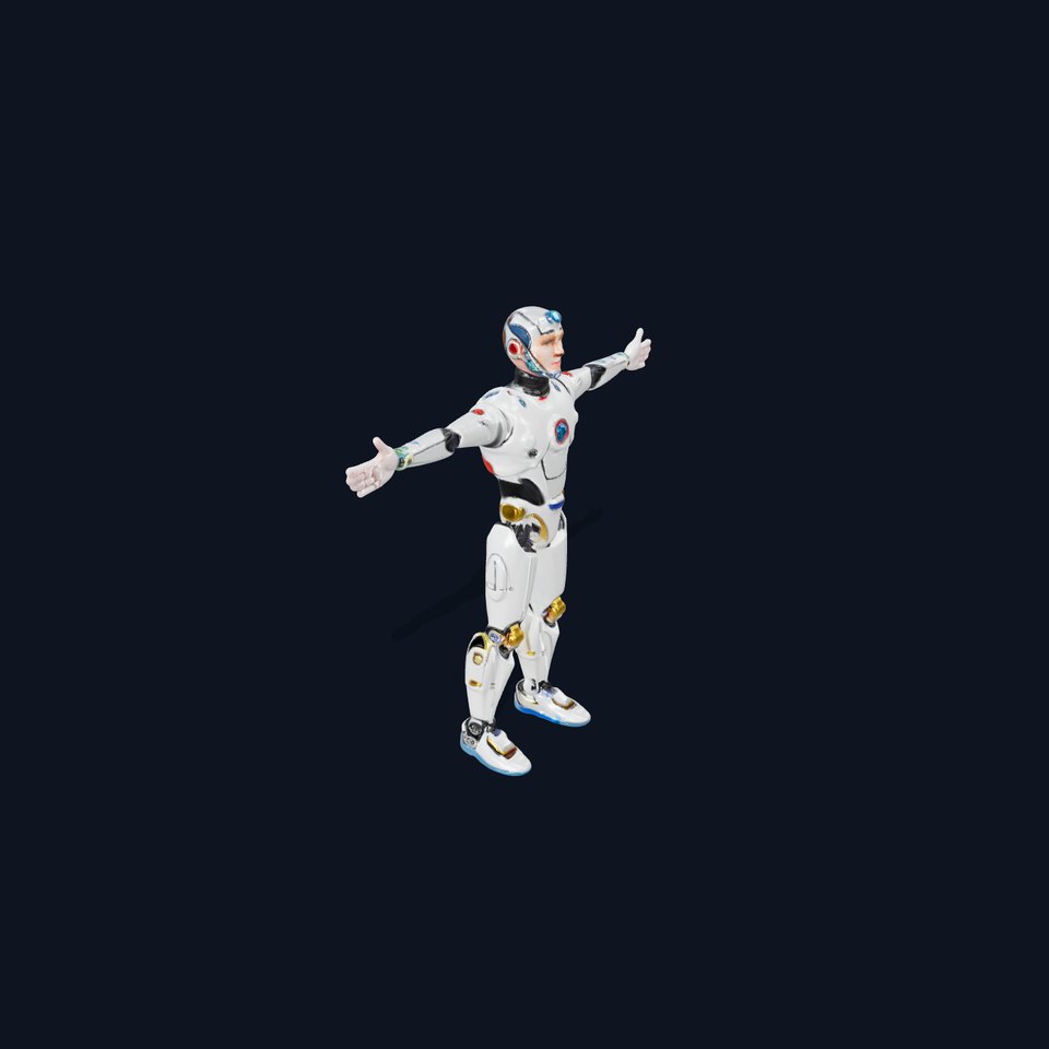 Futuristic Humanoid Robot Model Pack