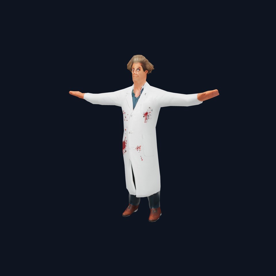 Mad Scientist Character Model Pack