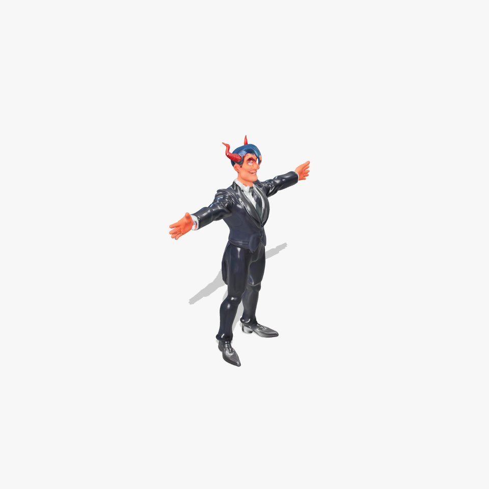 Devil Businessman Suit Model Pack  Character Design