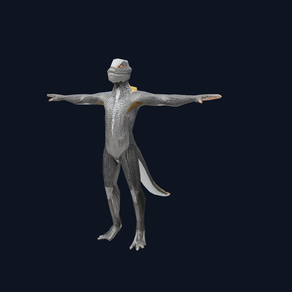 Reptilian Humanoid Creature Model Pack