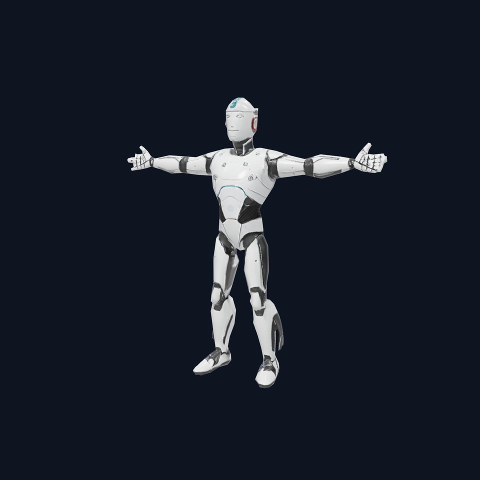Advanced Futuristic Robot Model Pack with Articulated Limbs