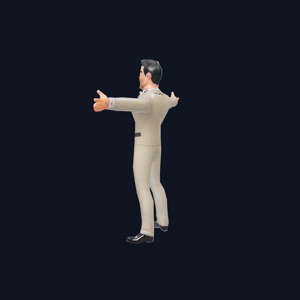 Elegant Character in Suit Model Pack