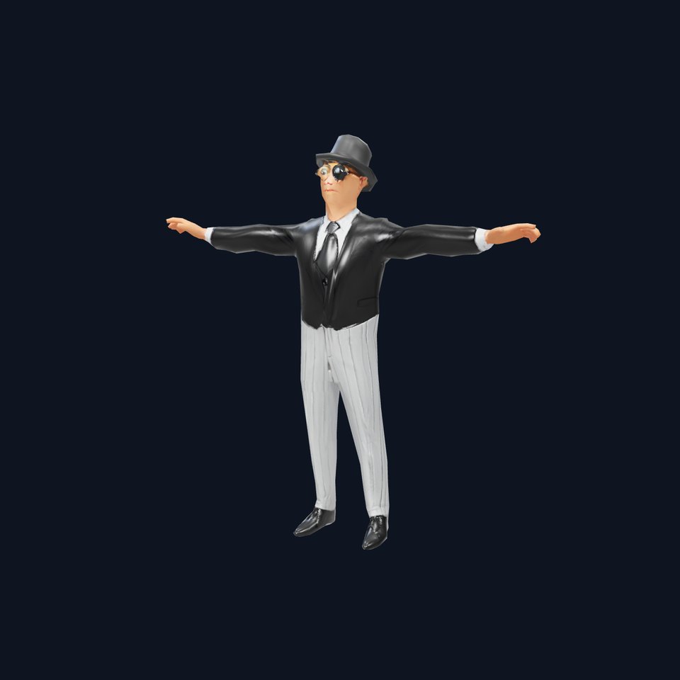 Gentleman With Monocle Character Model Pack