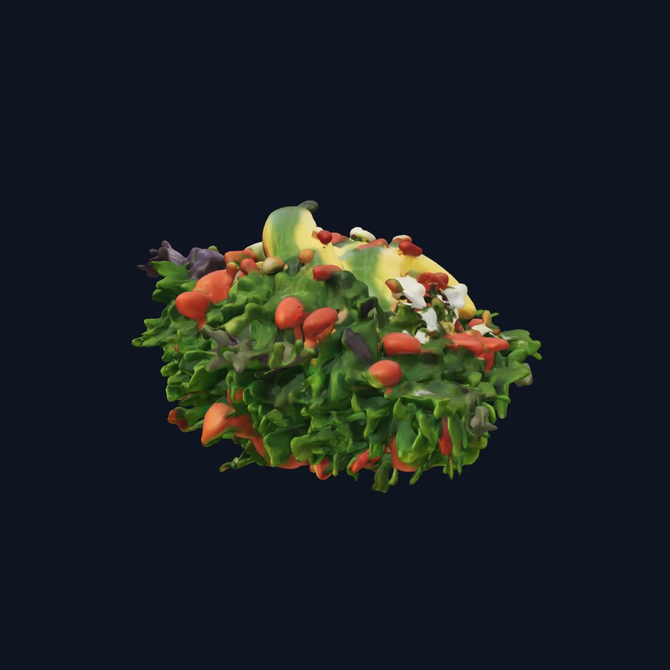 Avocado Kale Salad Model Pack with Almonds and Parmesan