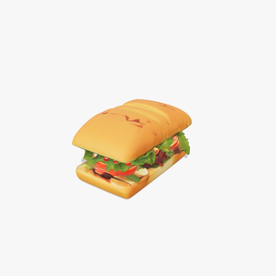 Fresh Sandwich Model Pack with Assorted Ingredients