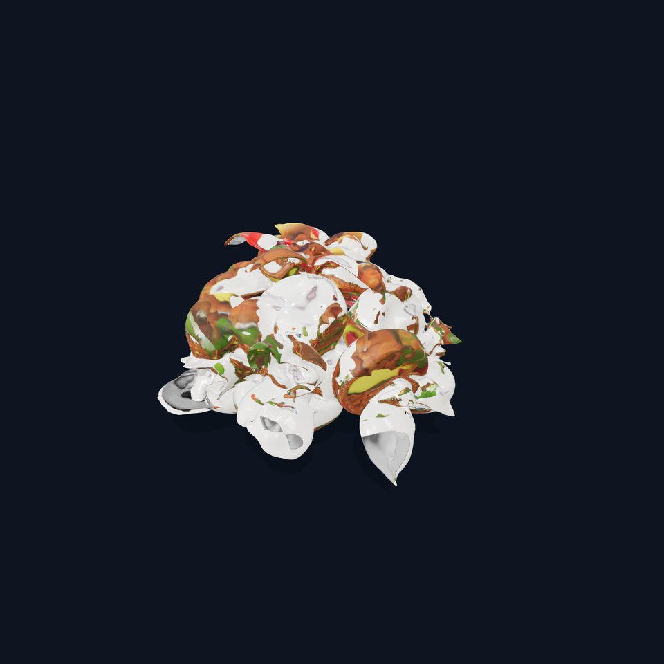 Colorful Grain Salad Bowl Model Pack