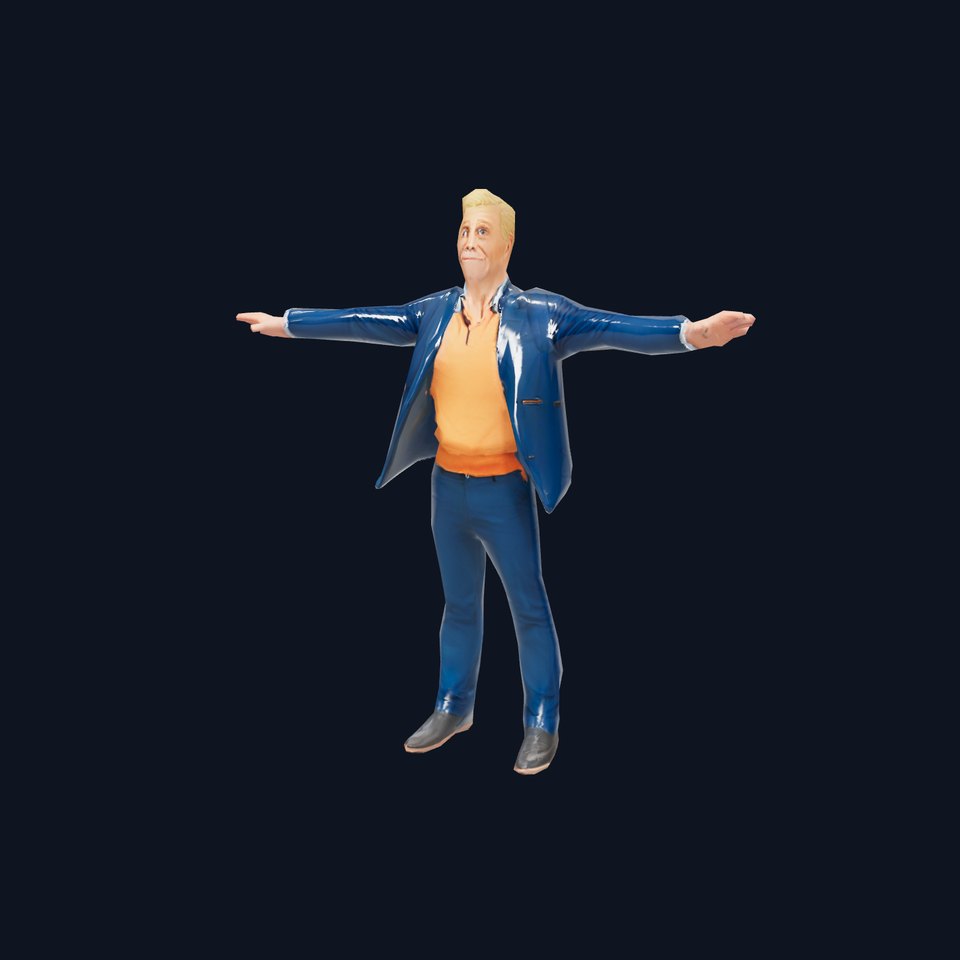 Stylish Businessman Character Model Pack with Suit and Shoes
