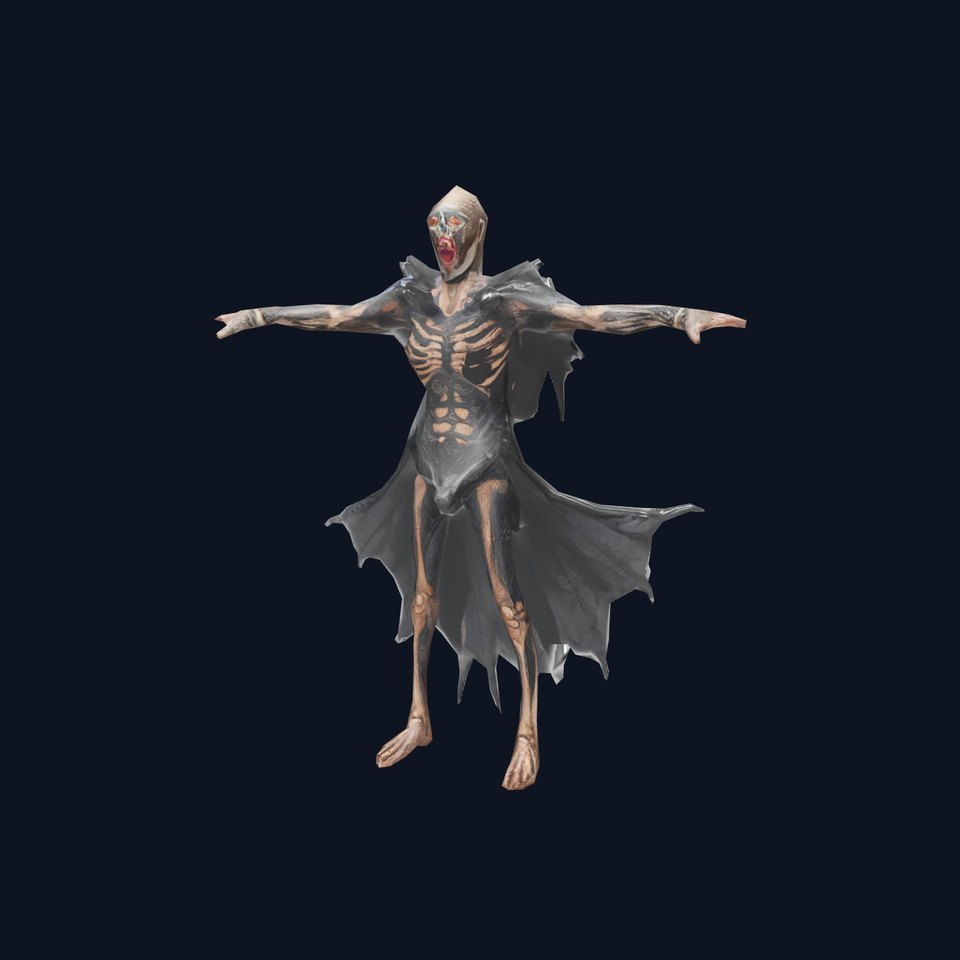 Horror Skeleton Creature Model Pack