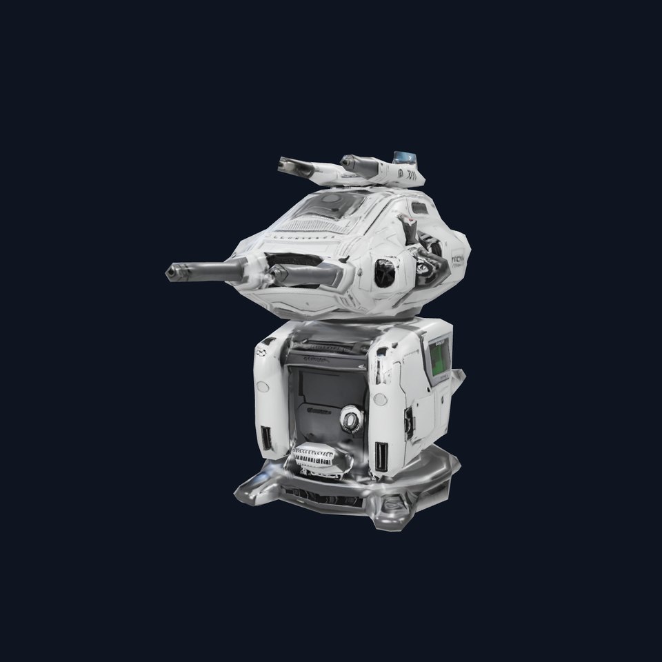 Futuristic Turret Model Pack with Advanced Features