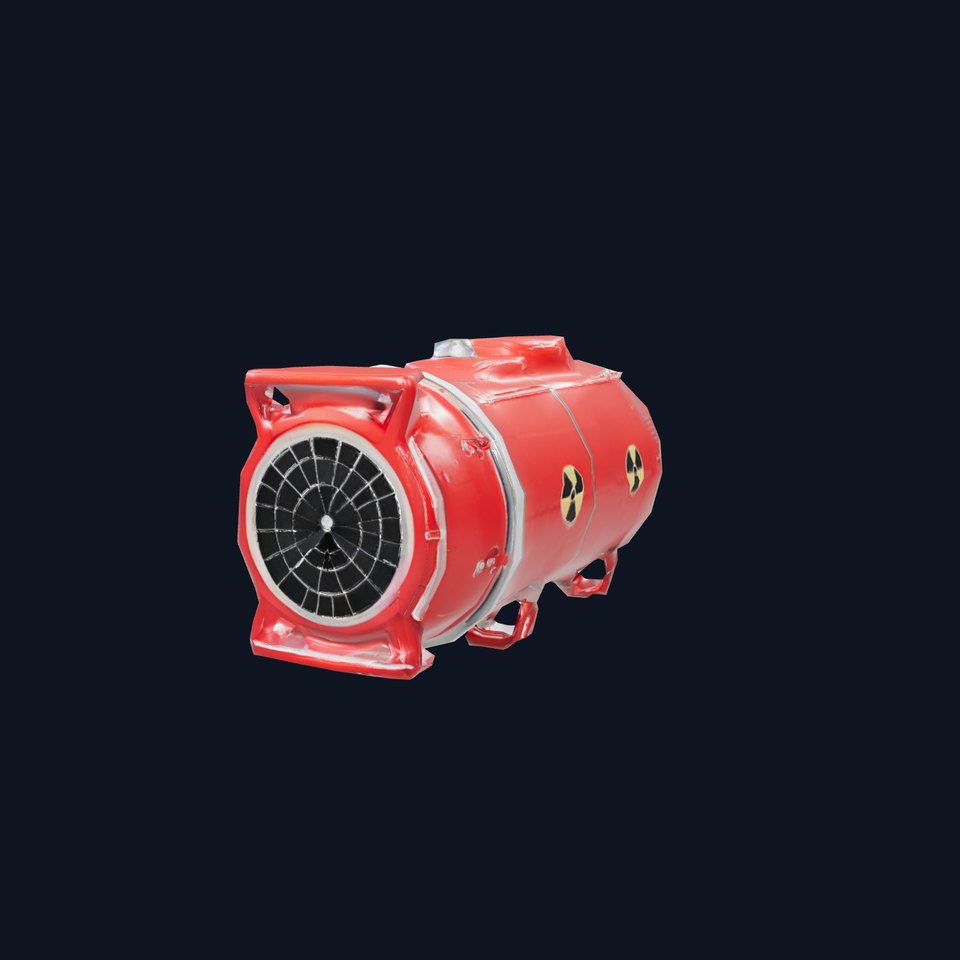 Nuclear Missile Model Pack with HighDetail Red Exterior